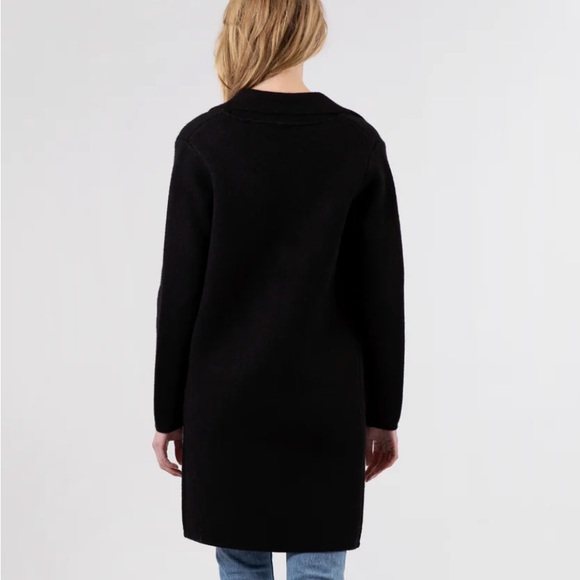 Black Knit Fall Coat/Cardigan - Picture 2 of 8